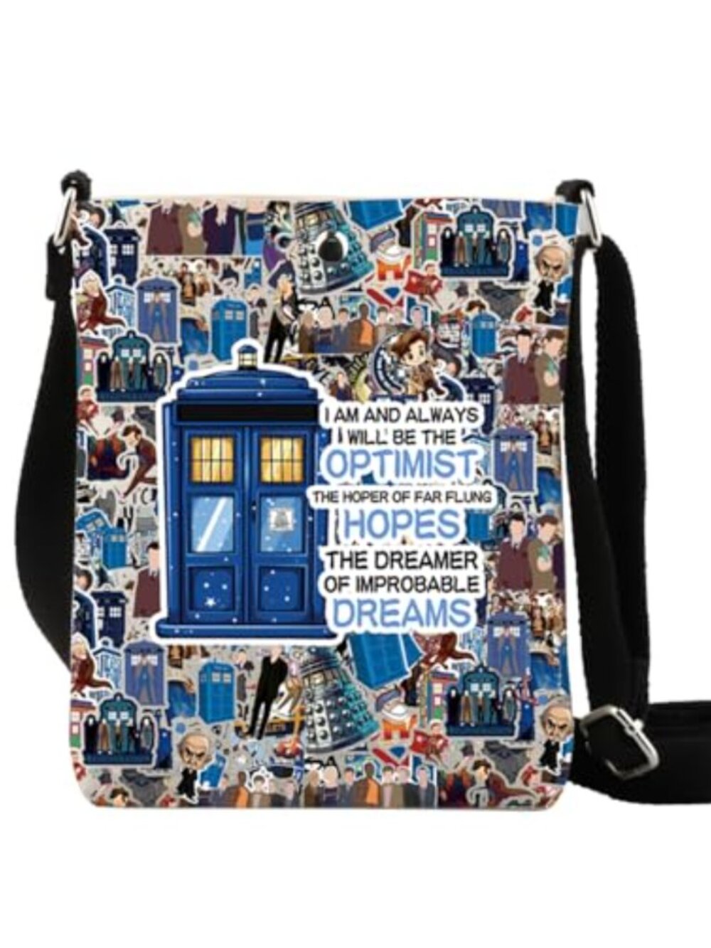 Canvas Crossbody Bag Adjustable Shoulder Strap Travel Everyday